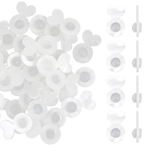 Qianyu 32 Stück Silikon Ohrring Stopper Transparent Ohrringverschlüsse Stecker Universal Ohrringe Rücken Stopper Verschluss Ohrring Ersatz für Damen Basteln DIY Schmuck Fitting Machen von Qianyu