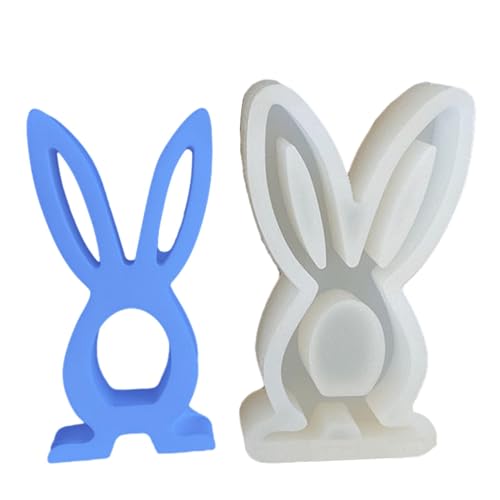 Silikonformen Gießformen Ostern, Ostern Kaninchen Silikonformen Gießformen 3D Kaninchen Gießform Ostern Osterhase Silikonform Hasen Giessformen Silikon Ostern Frühling Ostern 3D Kaninchen Giessformen von Qidures