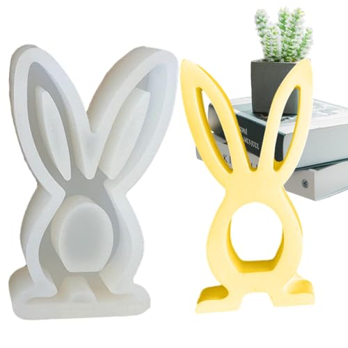 Silikonformen Gießformen Ostern, Ostern Kaninchen Silikonformen Gießformen 3D Kaninchen Gießform Ostern Osterhase Silikonform Hasen Giessformen Silikon Ostern Frühling Ostern 3D Kaninchen Giessformen von Qidures