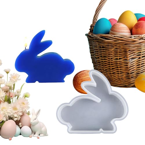 Silikonformen Gießformen Ostern Hase, 3D Kaninchen Gießform Osterhase Silikonform Ostern Silikonform Kerzenhalter Hase Silikonformen Gießformen Ostern Silikonform Ostern von Qidures