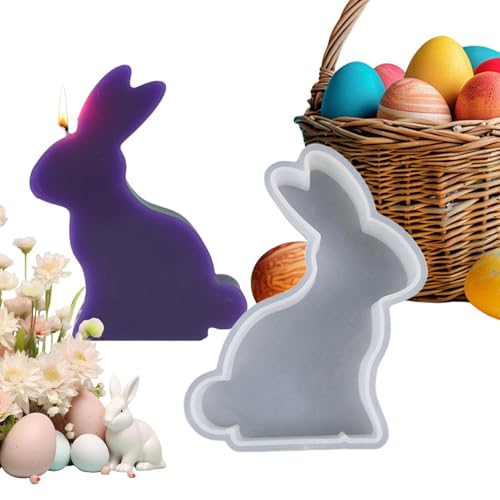 Silikonformen Gießformen Ostern Hase, 3D Kaninchen Gießform Osterhase Silikonform Ostern Silikonform Kerzenhalter Hase Silikonformen Gießformen Ostern Silikonform Ostern von Qidures