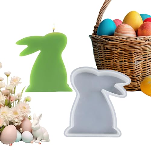 Silikonformen Gießformen Ostern Hase, 3D Kaninchen Gießform Osterhase Silikonform Ostern Silikonform Kerzenhalter Hase Silikonformen Gießformen Ostern Silikonform Ostern von Qidures