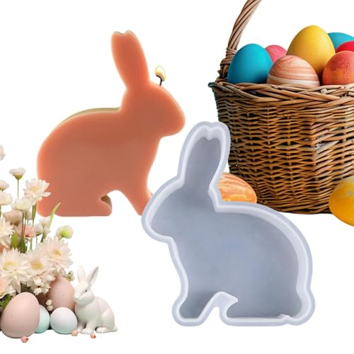 Silikonformen Gießformen Ostern Hase, 3D Kaninchen Gießform Osterhase Silikonform Ostern Silikonform Kerzenhalter Hase Silikonformen Gießformen Ostern Silikonform Ostern von Qidures