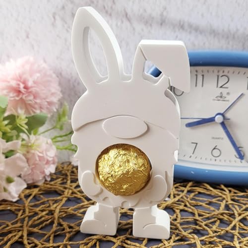 Silikonformen Gießformen Ostern Hase, Osterhase Silikonform 3D Kaninchen Gießform Ostern Silikonform Kerzenhalter Hase Silikonformen Gießformen Ostern Silikonform Ostern von Qidures