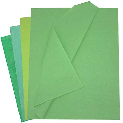 40 Blatt Geschenkpapier Seidenpapier, Grüne Bunt Serie 50x75cm Verpackungspapier Bastelpapier für Füller Blumen Kunsthandwerk Geburtstag Hochzeits Dekoration und Geschenkverpackungen Tissue Paper von Qikaara