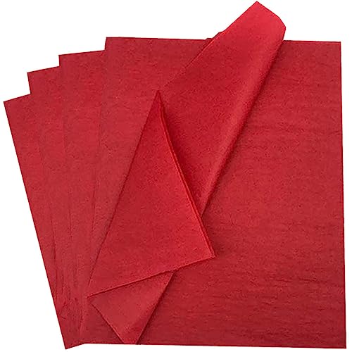 40 Blatt Geschenkpapier Seidenpapier,Rot 50x75 cm Verpackungspapier Glanzpapier Bastelpapier für Füller Blumen Kunsthandwerk Geburtstag Hochzeits Dekoration und Geschenkverpackungen Tissue Paper von Qikaara