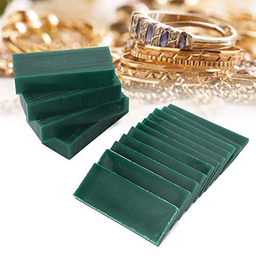 Qinlorgon Carving Wax, 15pcs Schmuck Carving Wachs, Schmuck Modeling Wax, Grün Professionelles Modell Make für Schmuckhersteller Juweliergeschäft DIY Enthusiast Jewelry Repair Worker von Qinlorgo