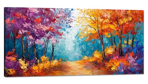 Malen Nach Zahlen Erwachsene Baum Malen Nach Zahlen XXL 100x200cm, Paint by Numbers Kunst Malen Nach Zahlen Kinder Kreativ Set, DlY Handgemalt Olgemalde mit Pinseln und Acrylfarbe, Zimmer Deko Q-623 von Qinqhuag