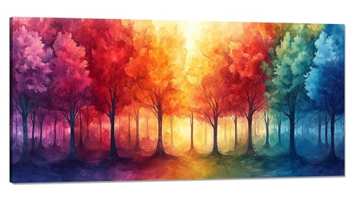 Malen Nach Zahlen Erwachsene Frühling Malen Nach Zahlen XXL 100x200cm,Paint by Numbers Baum Malen Nach Zahlen Kinder Kreativ Set,DlY Handgemalt Olgemalde mit Pinseln und Acrylfarbe,Zimmer Deko Q-609 von Qinqhuag