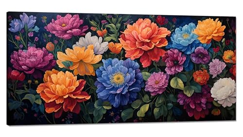 Malen nach Zahlen Blume Malen nach Zahlen Erwachsene Groß 100x200cm, Paint by Numbers Pflanzen (4) Malen nach Zahlen Kinder, DlY Handgemalt Ölgemälde Knitterfreie Leinwand Bastelset, Wanddeko Q-672 von Qinqhuag