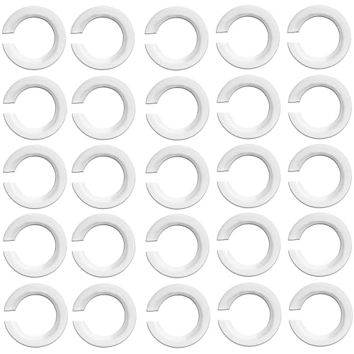 Lampenschirm Ring Adapter,20Pcs E27 zu E14 Kunststoff Lampenschirm-Ring-Konverter e14 auf e27 Lampenring Reduzierring für Haushaltssteckdose Schraubbirnen Bajonett-Kappe Lampenfassungen Glaselemente von Qinsky