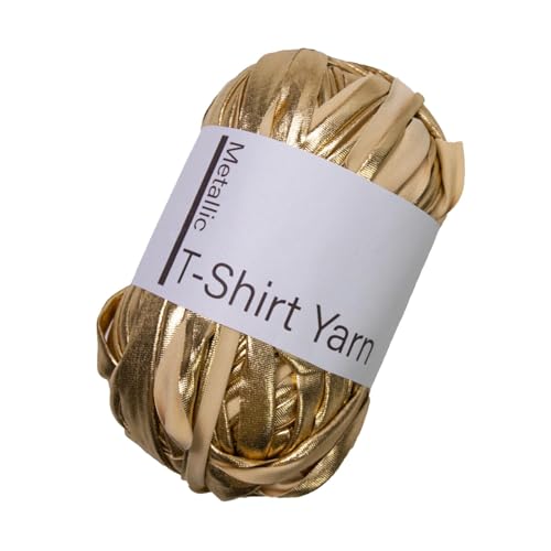 Qiwieod Garn zum Stricken,T-Shirt-Garn - Bequemes T-Shirt-Häkelgarn - Strickendes, glänzendes T-Shirt-Garn für Häkelanfänger, Handarbeit, Tasche, Decke, Kissen, Häkelgarn von Qiwieod