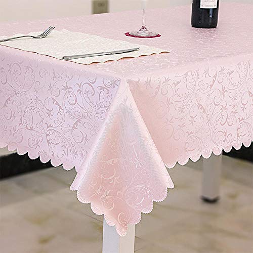 Qkoimpnrd Wachstuchtischdecke Wachstuch Wachstischdecke PVC Tischdecken Wachstuchdecke Pink 130 × 190cm von Qkoimpnrd