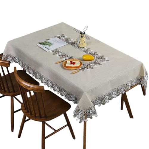 1pcs Esstischabdeckung - 24x47 -Zoll -Spitze -Tischdecke, Blumengestickte Makrame -Waschabdeckung für Küche, Esszeiten, Partys, Partys von QmjdDymx