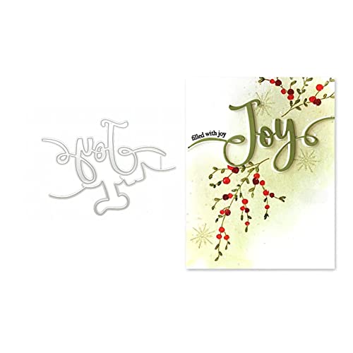 Qoiseys Joy Metall-Stanzformen für Kartenherstellung, Stanzschablonen für DIY, Scrapbooking, Fotoalbum, dekoratives Papier, Basteln, Prägeschablone von Qoiseys