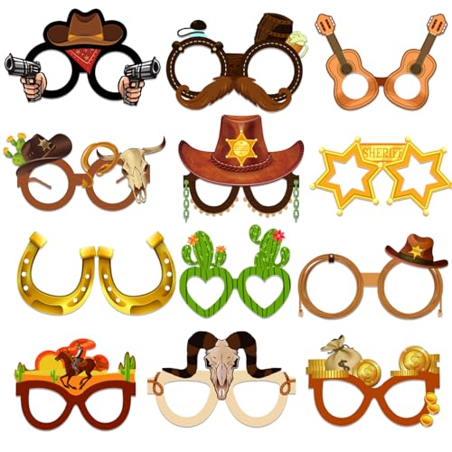 Qpout 24pcs Western Cowboys Paper Glasses von Qpout