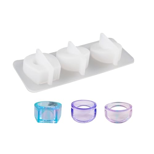 Craft Lovers Silikon Ringformen Epoxidharz Ringformen Set Mit 3 Verbundenen Silikonhohlräumen Für Die Schmuckherstellung von Qsvbeeqj