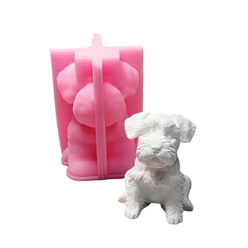 Niedliche Tierformen, 3D-Hunde-Silikonformen, Gipsformen, Ornament-Formen, Epoxidharz-Formen von Qsvbeeqj