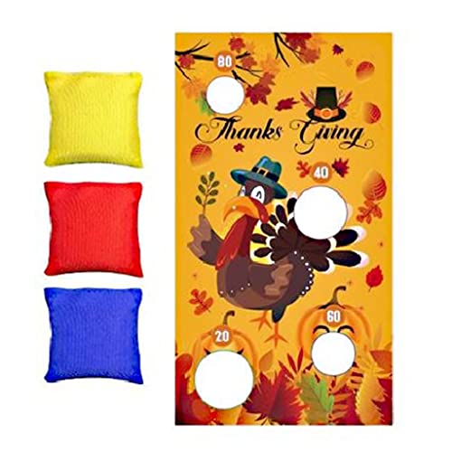 Qsvbeeqj „Thanks Giving for Tossing Sandbag Toy for W/Point Targets Indoor Family von Qsvbeeqj