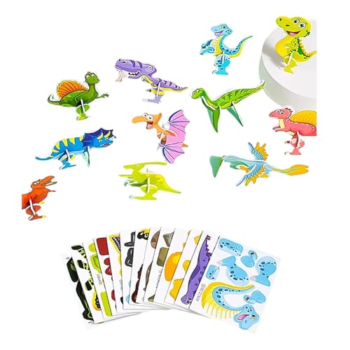 Qsvbeeqj 25 Blätter/Set Puzzle Spielzeug Cartoon Thema 3D Puzzle Block Vorschule Pädagogische Ausbildung Gehirn Spielzeug Für Kleinkinder von Qsvbeeqj