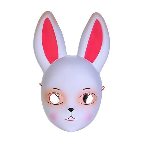 Qsvbeeqj Hasen Maskerade Tierhasen für Geburtstagsparty Ostern Halloween Kostüm Zubehör Cosplay von Qsvbeeqj