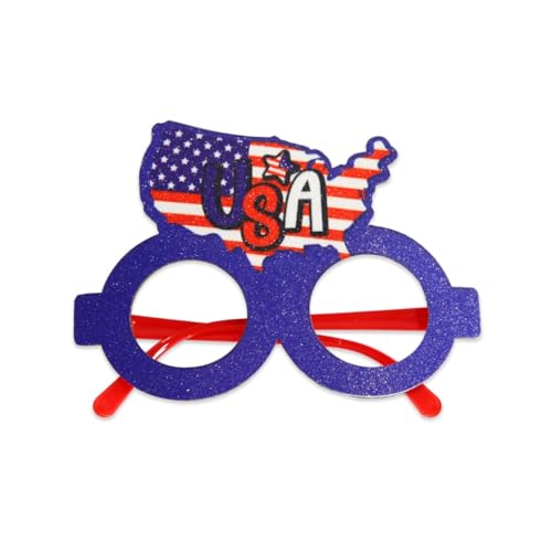 Qsvbeeqj Independence Day Gläses Brillen Eyewears Party Feiern Stil Und Geistfeiern US Briefdekorationen von Qsvbeeqj