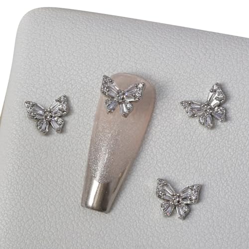 Schmetterling Nägel Kunst Funkelnde Nagel Diamant Metall Nagel Ohrstecker Nageljuwelen Für Nageldekorationen Nagelschmuck von Qsvbeeqj