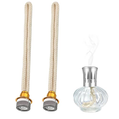 2 Stück Duftlampe Docht mit Katalytischem Brenner, Lampe für Duftöl Öllampen Docht Duft Öllampe Ersatzdocht Tauchsieder Diffusor für Katalytischer Brenner Diffusor Aromatherapie Heim Dekoration von Qtksceadlnce