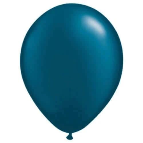 12,7 cm runde Perle Mitternachtsblau 100 Karat Qualatex Plain Latex Ballons Beutel mit 100 Luftballons von Qualatex