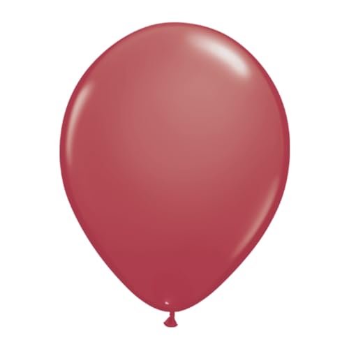 Qualatex 30165 Cranberry Latex-Partyballons, rund, 27,9 cm / 27,9 cm, 100 Stück von Qualatex