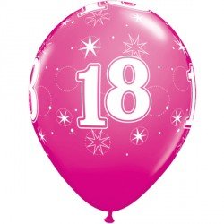 Qualatex Luftballons 18 pink, ca. 30 cm, 5 St. von Qualatex