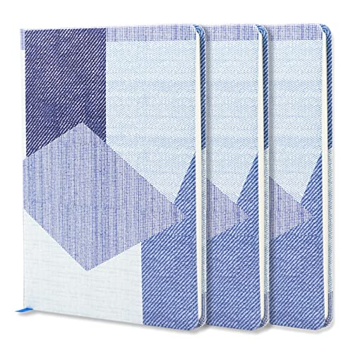 Quanerba 3 Pack Notizblock A5, PU Einband (80 Blatt), 8.3 * 5.5" (21 * 14cm) 160 Seiten Hardcover Notizbuch A5, Geschäft Notizblöcke von Quanerba