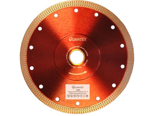 QUANTEX Diamant-Trennscheibe, 180x22,23mm, für Keramik und Fliesen, Extra Dünn von Quantex