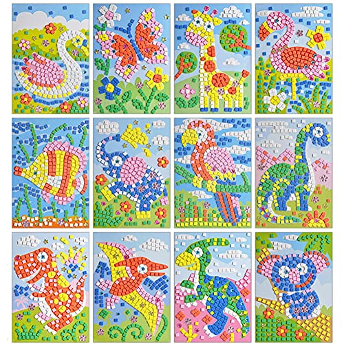 5D Diamand Painting Set Diamond Malerei Aufkleber Kit für Kinder Diamond Dots Kits Malen nach Zahlen Mosaik set Puzzles Aufkleber (Mosaiktyp3) von Queta