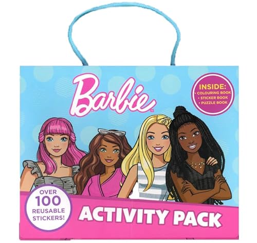 Barbie Activity Pack Barbie Movie Malbuch Sticker Set Puzzle Spaß Basteln Aktivitäten Kinder Set in Tragetasche von Quickdraw