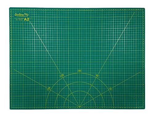 A2 doppelseitige rutschfeste selbstheilende Schneidematte mit bedrucktem Raster von Quickdraw