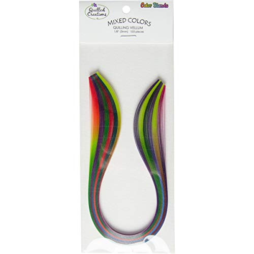 geformt Creations Quilling Papier Pack Farbe passt 0.125-inch, Acryl, Mehrfarbig, 3-teilig von Quilled Creations