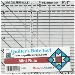 Quilter's Rule Quilter's Mini-Lineal, 15,2 x 15,2 cm von Quilter's Rule