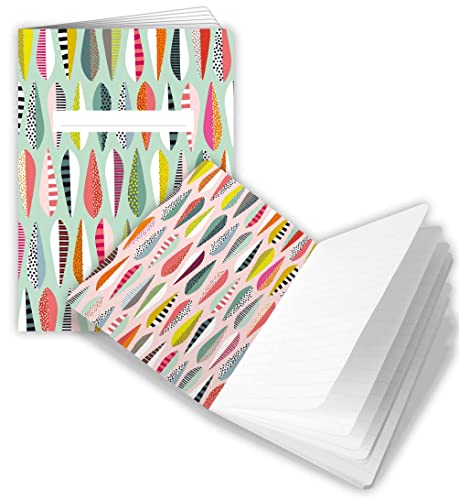 Quire A5 Splendid Notes – abstraktes Tropfen-Design – 48 gepunktete Seiten – Größe – 150 mm x 210 mm von Quire