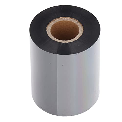 Qukaim Etikettenband, Thermotransferband, Etikettenaufkleber, 80 mm x 300 m, Wachs-Barcode-Druckband für Drucker, kompatibel mit verschiedenen Etikettendruckern von Qukaim