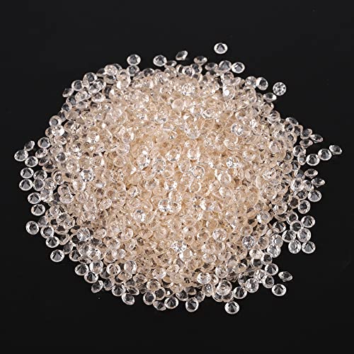 Qukaim Hochzeit Deko Konfetti 2000pcs Hochzeit Deko Streukristall Acryl Konfetti Licht Kaffee Party Dekorationen für Events und Feiern von Qukaim