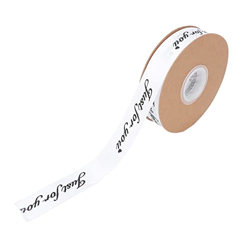 Qukaim Satinband-Rolle, 2,5 cm, Satinband, 45 m, weißes Polyester, für selbstgemachte Hochzeits- und Geburtstagstortendekoration von Qukaim