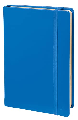 Quo Vadis - Kollektion: Habana - Notizbuch 15 - Lineatur unliniert - 192 Seiten - elfenbeinfarbenes Papier - Verschluss mit Gummizug - Hardcover - Format 10 x 15 cm - blau von QUO VADIS