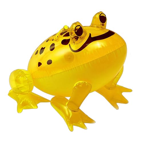 Qurygin Aufblasbarer Frosch, Froschspielzeug | Leuchtendes aufblasbares Froschschildkrötenspielzeug - Cartoon-Dschungel-Tierspielzeug, lustige Kinder-Partygeschenke, Frosch-Party-Dekoration von Qurygin