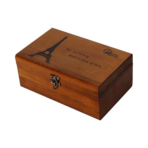 Qurygin Nähkorb aus Holz, 21,5 x 13,5 x 9 cm, Nähkasten-Organizer, Holznadelhalter, Heimkorb mit Fächern und Scharnierdeckel, für Damen, Herren, Erwachsene Qurygin Nähkorb aus Holz, 21,5 x 13,5 x 9 cm, Nähkasten-Organizer, Holznadelhalter, Heimkorb mit Fächern und Scharnierdeckel, für Damen, Herren, Erwachsene von Qurygin
