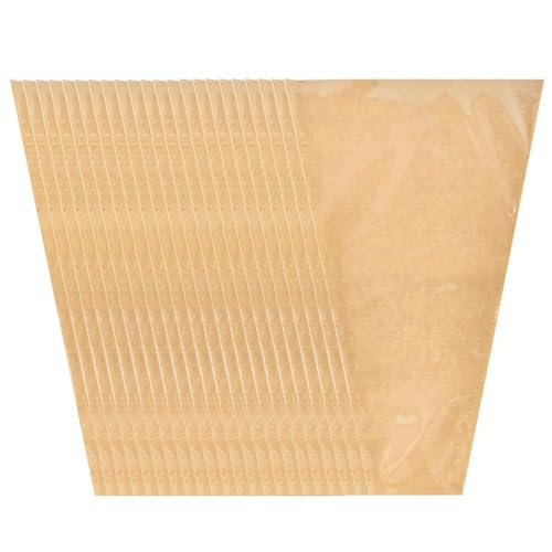 Qussedser 50er-Pack Blumenhüllen für Blumenstrauß, Transparente Vorderseite Aus Kraftpapier, 35,6 X 55,9 Cm. von Qussedser