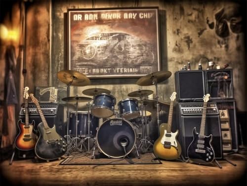 DIY 5D Erwachsene und Anfänger Diamant Malerei Set Bohren Voll Rockinstrumente Gitarre Schlagzeug Bild Diamond Painting Gemälde Arts Craft Perfekt Für Entspannung Und Decor Platz Drill 45x60cm AB2343 DIY 5D Erwachsene und Anfänger Diamant Malerei Set Bohren Voll Rockinstrumente Gitarre Schlagzeug Bild Diamond Painting Gemälde Arts Craft Perfekt Für Entspannung Und Decor Platz Drill 45x60cm AB2343 von Quxaoqiao