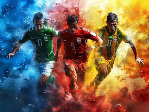 Erwachsene und Anfänger Diamond Painting DIY 5D Voll Bohren Set Fußballspieler Bild Diamant Gemälde Diamant Malerei Arts Craft Perfekt Für Entspannung Und Wand Decor Runder Diamant 25x35cm AE0289 Erwachsene und Anfänger Diamond Painting DIY 5D Voll Bohren Set Fußballspieler Bild Diamant Gemälde Diamant Malerei Arts Craft Perfekt Für Entspannung Und Wand Decor Runder Diamant 25x35cm AE0289 von Quxaoqiao