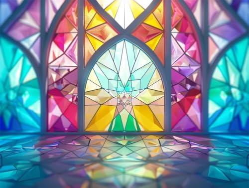 Quxaoqiao DIY 5D Diamant Malerei Set Bohren Voll Stained Glass Bild Diamond Painting Crystal Strass Diamant Gemälde Arts Craft Perfekt Für Entspannung Und Wand Decor Platz Drill 55x75cm AC2800 von Quxaoqiao