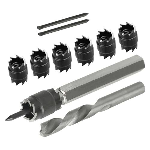 Doppelseitiger Weld Cutter Remover Drill Bits, Hex Shank Hole Punch Remover Tool for Sheet Metal Cutting, Weld Removal, Iron and Stainless Steel, Automotive and Metalworking von Qzdtue